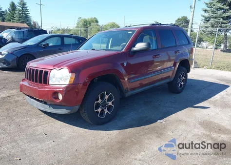 2007 Jeep Grand Cherokee Laredo из США, поврежденный, VIN 1J8HR48P27C628788